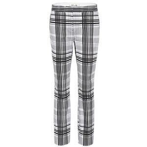 DVF Darnley plaid cotton trousers